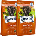 2 x 12,5 kg Happy Dog Supreme Sensible Toscana f. kastrierte sterilisierte Hunde