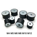Gummipuffer Ø10-75mm M4-M12 Silentblock Typ C Schwingunsdämpfer Anschlagpuffer