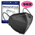 Atemschutzmaske Mundschutz 50 x FFP2 Maske 5 lagig CE Mund Nase Gesichtsmaske