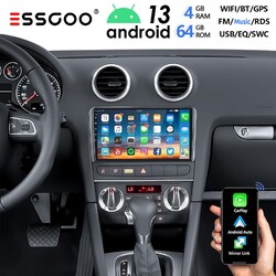 9" 4+64G Android 13 Carplay Autoradio Für Audi A3 S3 RS3 8V 8P GPS Navi WIFI RDS
