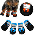 4x Hundeschuh Pfotenschutz Anti-Rutsch Reflektierend Hundestiefel Hunde Socken