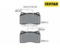 Bremsbelagsatz, Scheibenbremse Q+ TEXTAR 2357501 für Peugeot