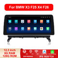 Für BMW X3 F25 X4 F26 NBT 12,3'' Android14 Autoradio Carplay GPS Navi 8-Kern LHD