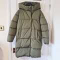 RESERVED Steppjacke mit Kapuze grün