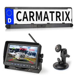 Solar Funk Rückfahrkamera mit 7" Monitor Rückfahrsystem Wohnmobil mit Solarpanel