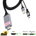 USB C auf HDMI Adapter Kabel 4K UHD TypC zu HDMI Chrome Huawei Samsung Macbook