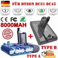 8000mAh Akku für Dyson DC30 DC31 Type B/A DC34 DC35 DC44 DC45 Animal Batterie QQ