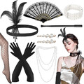 8-teiliges 20er Jahre Accessoires Set