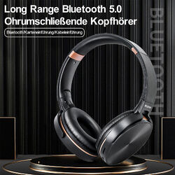 Premium HiFi Kopfhörer Bluetooth Stereo Faltbares Kopfhörer On Over Ear Wireless