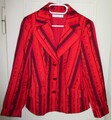 Damen Blazer Jacke, Alexander, kurz, Gr.40, rot-orange, Wolle u.Seide