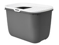 Nobby  Katzentoilette Hop In anthrazit - weiss 58,5 x 39 x 39,5 cm Katze Cat WC