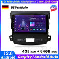 4+64GB Carplay Autoradio V1PRO GPS NAVI BT DAB+ Für Mitsubishi Outlander II CWW 