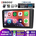 9" Android 13 64G Carplay Autoradio Für Audi A3 03-13 S3 RS3 GPS Navigation KAM