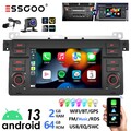 64G Android 13 Carplay Autoradio GPS WiFi RDS +KAM Für BMW 3er E46 M3 Rover MGZT