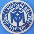 Alter Bierdeckel Gräfl. v. Moy´sche Brauerei Stepperg um 1952 mit Impressum