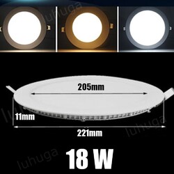 10X/50X LED Panel Einbaustrahler Einbau-Spots ultra-flach Einbau-Leuchte 3W-24W