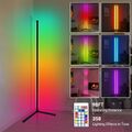165CM Eckstehleuchte Smart RGB Eckleuchte mit App und Fernbedienung 5 V 2 A