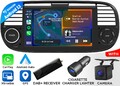CAM+DAB+Apple Carplay FIAX6 Android 13 Autoradio GPS Navi RDS Für Fiat 500 07-15