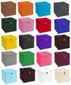 1-8 Set Faltbox 32 x 32 x 32cm Regalbox Faltkiste Box Aufbewahrungsbox mit Griff