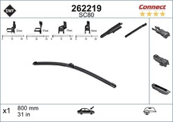 SWF CONNECT 1 FLACHBALKEN-SCHEIBENWISCHER LINKS passend für CITROËN C4 GRAND OPE