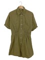 ZARA Tunikabluse Damen Bluse Gr. DE 36 khaki Casual-Look