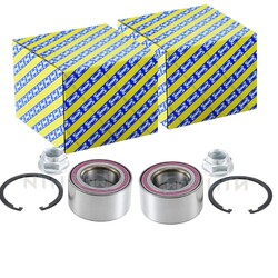 2X SNR RADLAGER-SATZ VORNE VORNE UND HINTEN HINTEN PASSEND FÜR FORD B-MAX