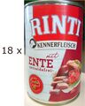 (EUR 5,53 / kg)  Rinti Kennerfleisch mit Ente Feuchtfutter für Hunde: 18 x 400 g