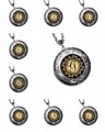 INITIALEN Buchstaben Alphabet Medaillon Foto Anhänger Öffnen Halskette EDELSTAHL