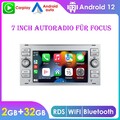 Autoradio Android 12 Carplay GPS Navi 32GB RDS Für Ford Focus MK2 Mondeo C S Max