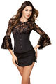 sexy Unter Brust Corsage Korsett Brust frei Korsage nadelstreifen schwarz