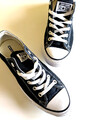 ! TOP ! CONVERSE ALL STAR CHUCKS !! GR. 41 + SCHWARZ + LOW TOP + WENIG GETRAGEN