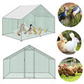 Pet Hühnerstall Wasserdicht Geflügelstall Voliere mit Dach Tierarten Hühnerhaus#