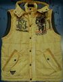 "CAMP DAVID" WESTE XL KAPUZE SENF BATIK NEUWERTIG COOL SPORTLICH
