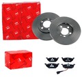 TRW BREMSSCHEIBEN 256mm + BELÄGE VORNE passend für VW POLO 6R 6C + AUDI A1 8X