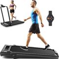 Elektrisch Laufband mit Steigung LCD Display WalkingPad Fitnessgerät Heimtrainer