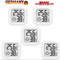 1-10x Mini Thermometer Weiß Hygrometer Luftfeuchtigkeit Temperatur Digital Gerät