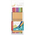 Fineliner - STABILO point 88 - Pack of 8 - Assorted Colours