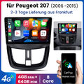 Für Peugeot 207 2006-2015 Android Auto Carplay Wireless Auto Radio 4G W/DAB+ 64G