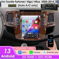 Für  2005-2014Toyota Fortuner Hilux 9.7"Android 13 Autoradio GPS CarPlay 2+32GB