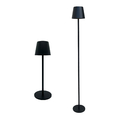 LED Stehleuchte schwarz außen Standleuchte usb Dimmer variabel 47/83/120cm touch