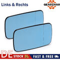 SPIEGELGLAS SET LINKS UND RECHTS Für BMW E46 E39 ASPHÄRISCH BEHEIZT GLAS BLAU