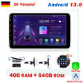 DAB+ 10.1 Zoll Android 13 Autoradio Carplay GPS Navi Wifi DSP 4+64GB Single 1DIN
