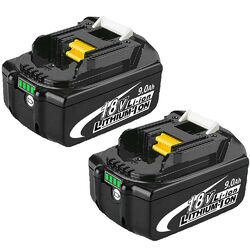 2x Original 18V 12AH Für Makita Akku BL1860 BL1850 BL1830 Led Anzeige/Ladegerät