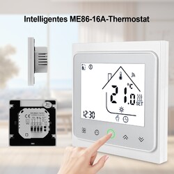 2025 WiFi Thermostat Digital WLAN Touch Display Raumthermostat Fußbodenheizung