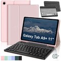 Hülle Bluetooth Tastatur Maus Für Samsung Galaxy Tab A9+ A8 A7 S10 S9 FE S8 S7