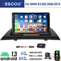 4+64G DAB+ Autoradio Für BMW X3 E83 2006-2010 Android 13 Carplay Kam USB GPS FM