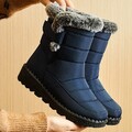 Damen Winterstiefel Wasserdicht Schnee Stiefeletten Mit Fell Warm Bequeme Schuhe