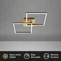 Deckenleuchte Briloner Frame LED Gold-Braun Deckenlampe dimmbar ü. Lichtschalter