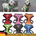 Ausbruchsicher Soft Verstellbar Hundegeschirr Geschirr Katzengeschirr mit Leine