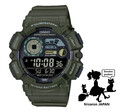 CASIO Collection SPORTS Herrenuhr WS-1500H-3BJF grün Angelzeitfunktion